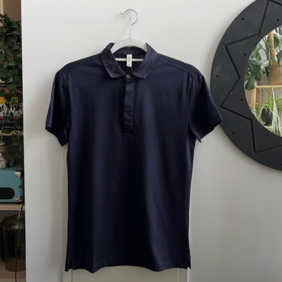 NWT FRANK&OAK NAVY COTTON POLO - NEW - Picture 2 of 8